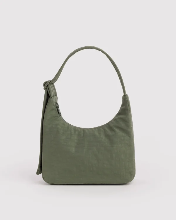 Mini Nylon Shoulder Bag - Caper - Material: heavyweight-nylon