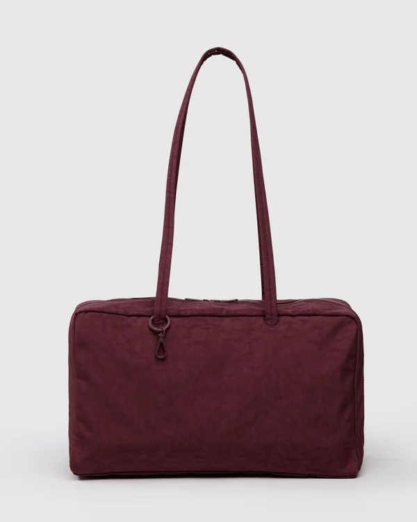 Medium Nylon Bowler Bag - Sale - Mahogany - Material: heavyweight-nylon
