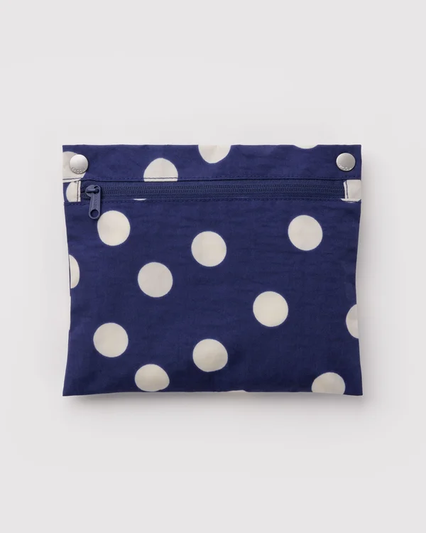 Cloud Bag - Navy And Cream Polka Dot