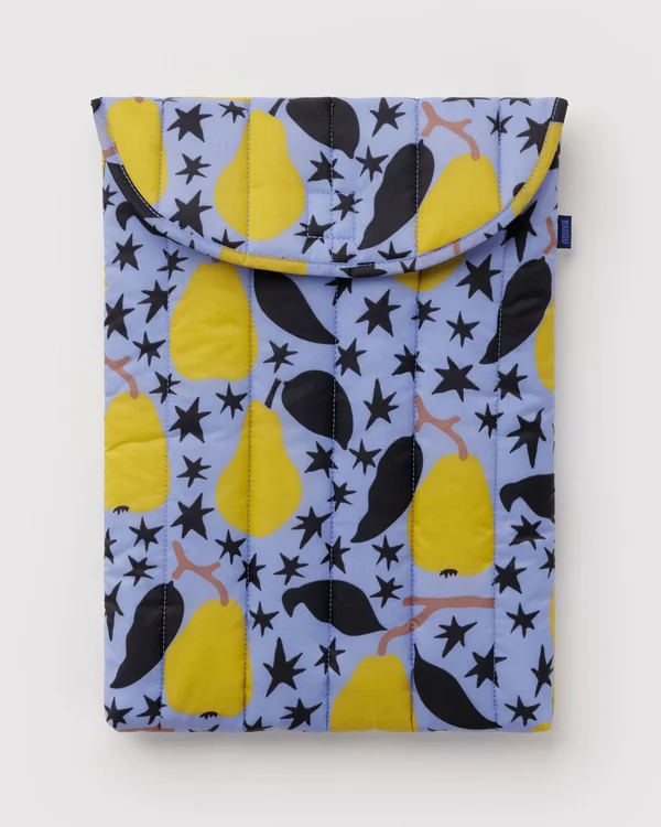 Puffy Laptop Sleeve 16" - Golden Pears