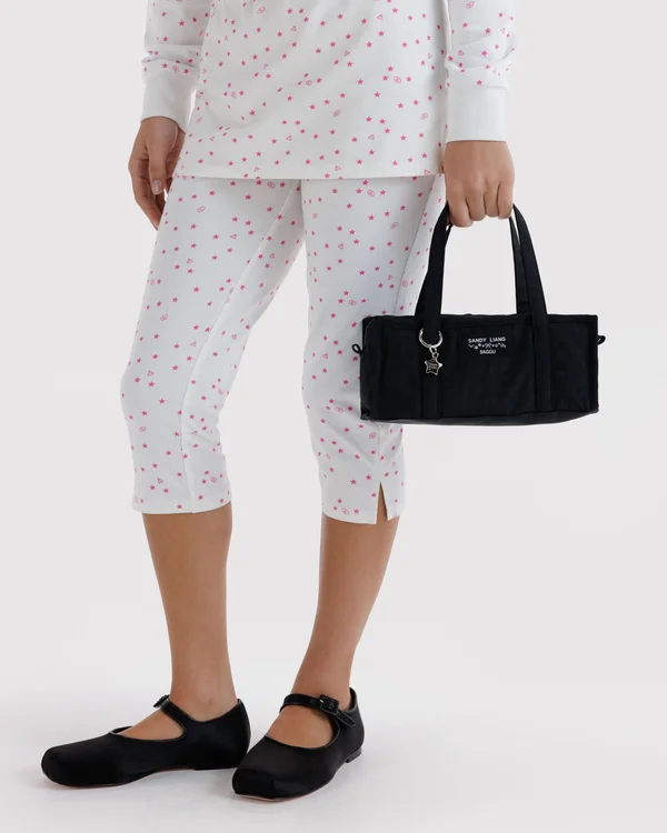 Mini Nylon Market Bag - Black - Size: OS