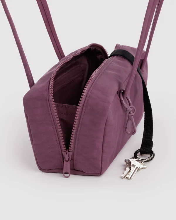 Small Nylon Bowler Bag - Wild Plum - Size: OS