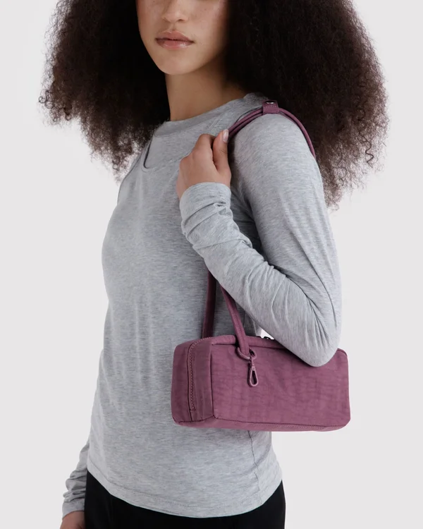 Small Nylon Bowler Bag - Wild Plum - Size: OS