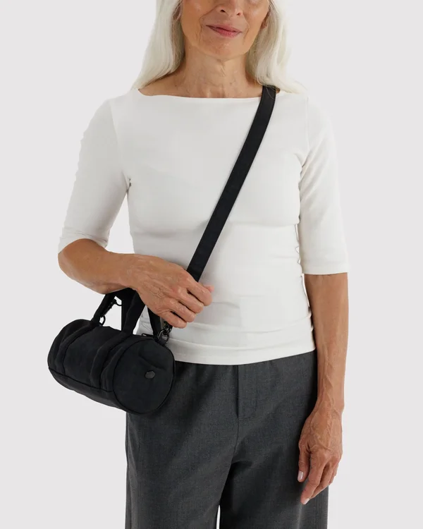 Small Nylon Duffle Bag - Black