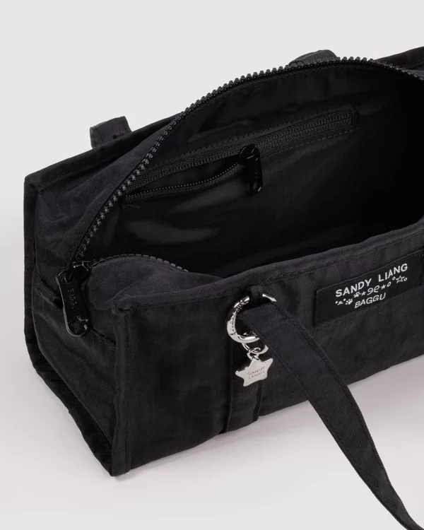 Mini Nylon Market Bag - Black - Size: OS