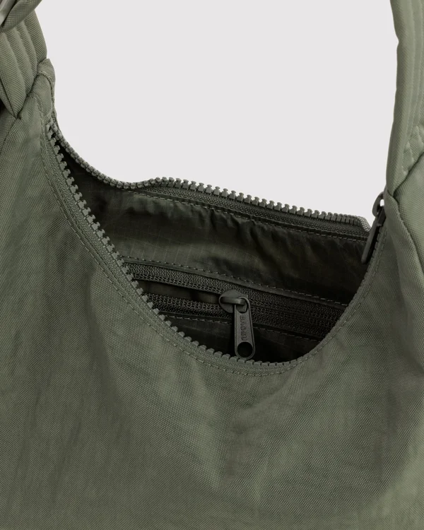 Mini Nylon Shoulder Bag - Caper - Material: heavyweight-nylon