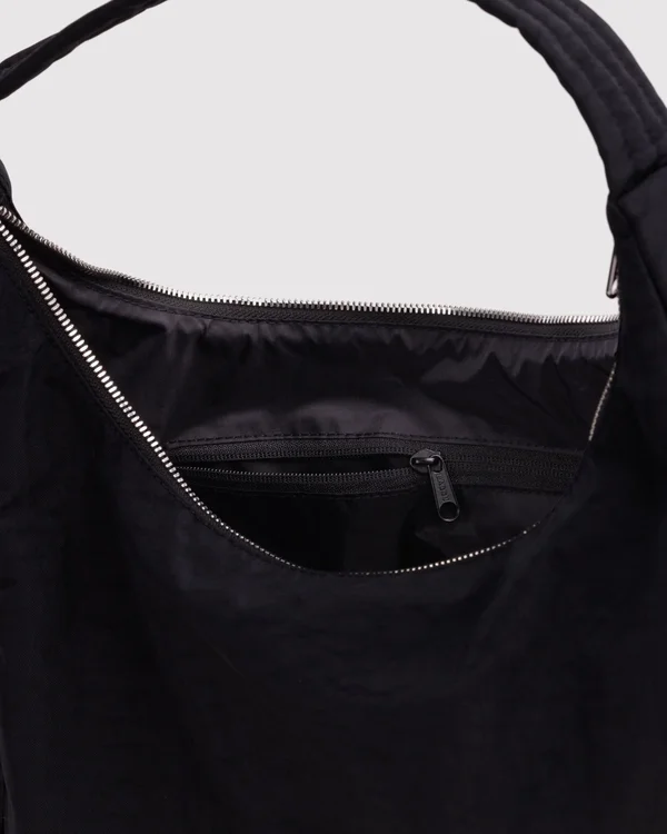 Nylon Shoulder Bag - Studs - Material: heavyweight-nylon