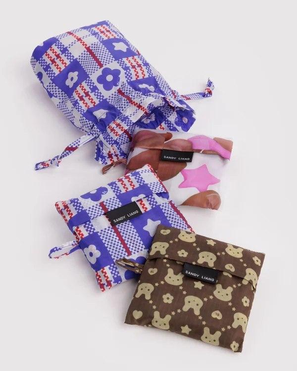 Standard Baggu Set of 3 - Sandy Liang - Material: ripstop-nylon
