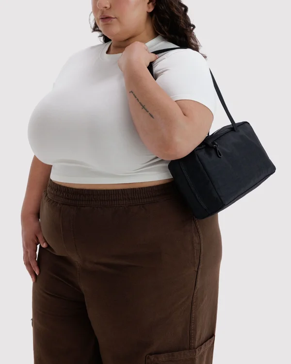 Nylon Bowler Bag - Black