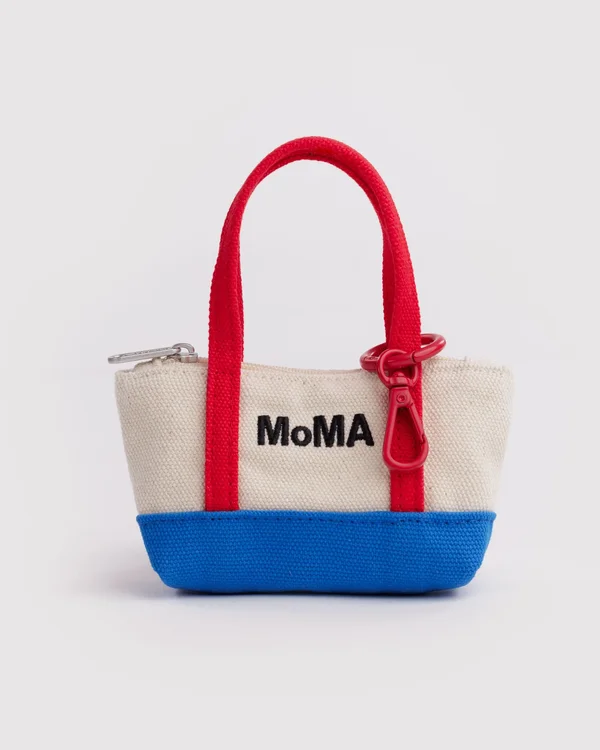 Moma Tote Charm - Red/ Blue