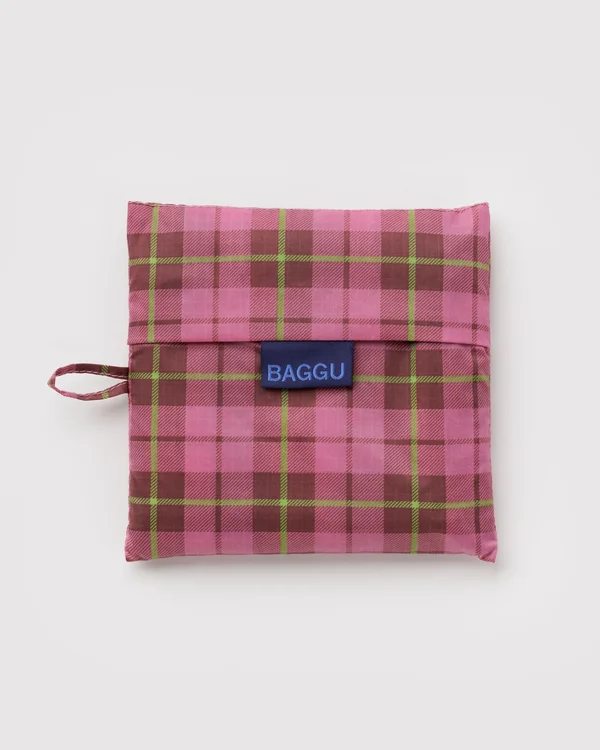 Big Baggu - Azalea Pink Tartan - Size: OS