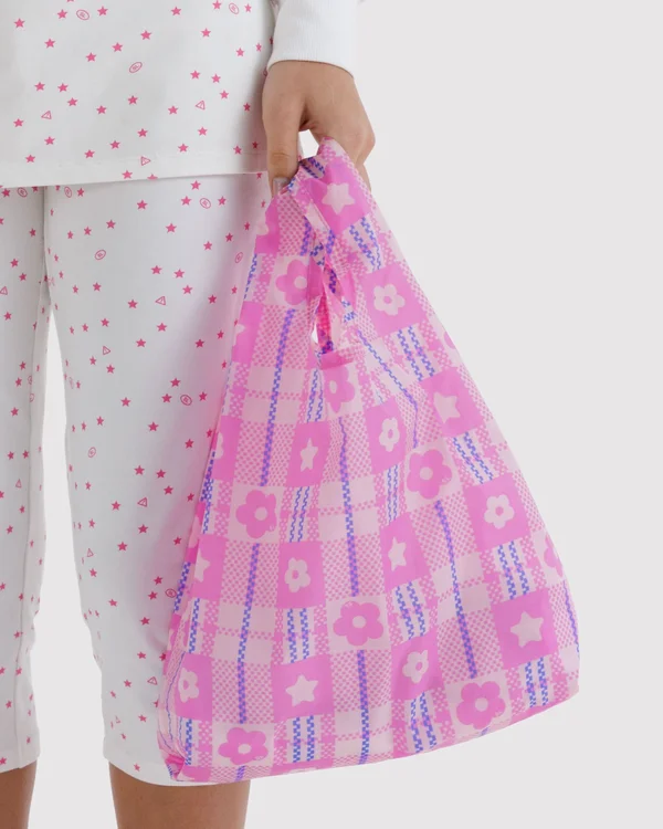 Baby Bow Baggu - Market Plaid Pink - Size: OS