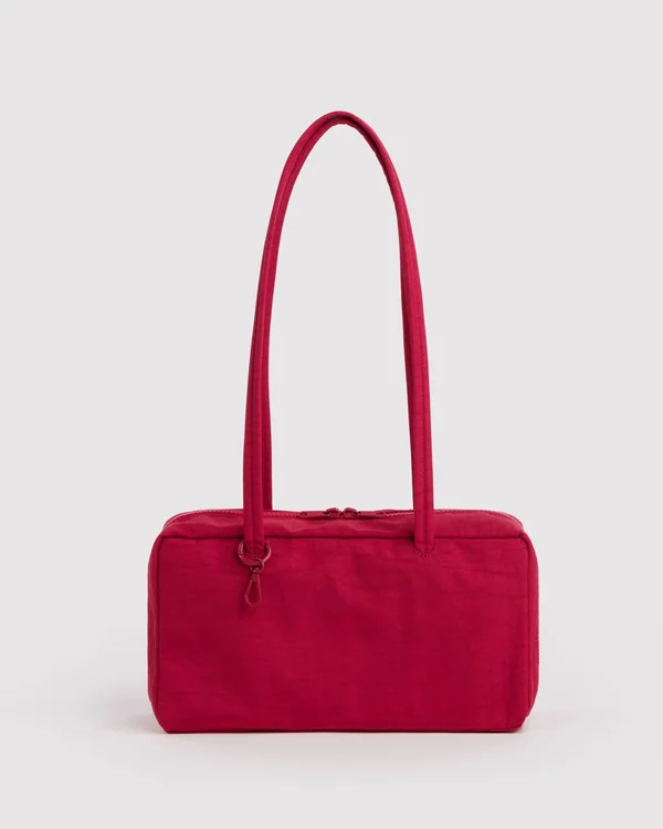 Nylon Bowler Bag - Cherry - Material: heavyweight-nylon