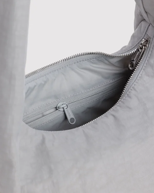 Small Nylon Meringue Bag - Fog - Material: heavyweight-nylon