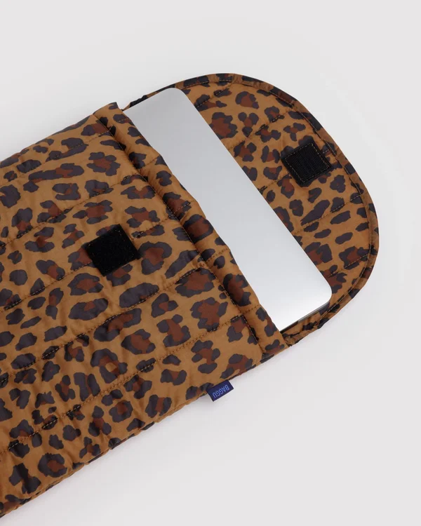Puffy Laptop Sleeve 16" - Leopard - Size: OS