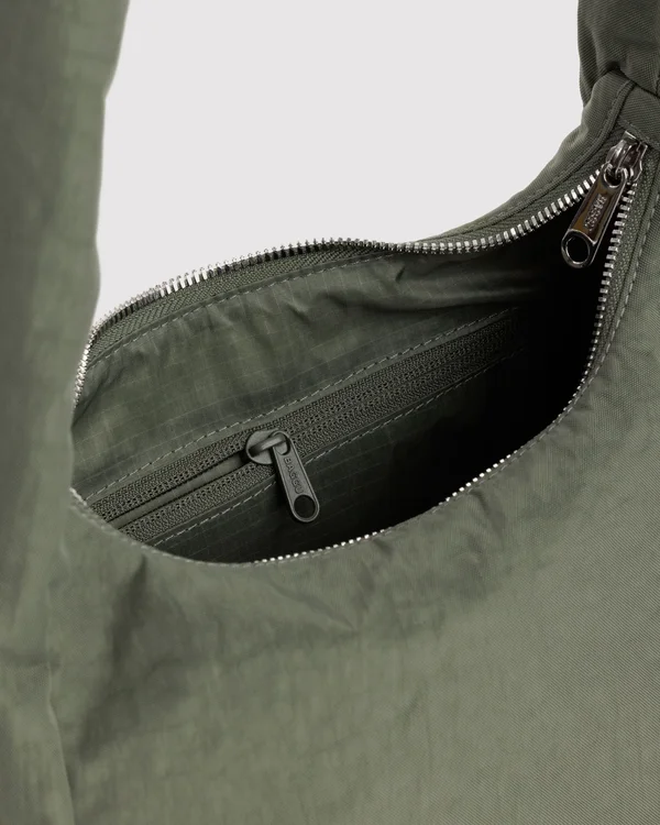 Small Nylon Meringue Bag - Caper
